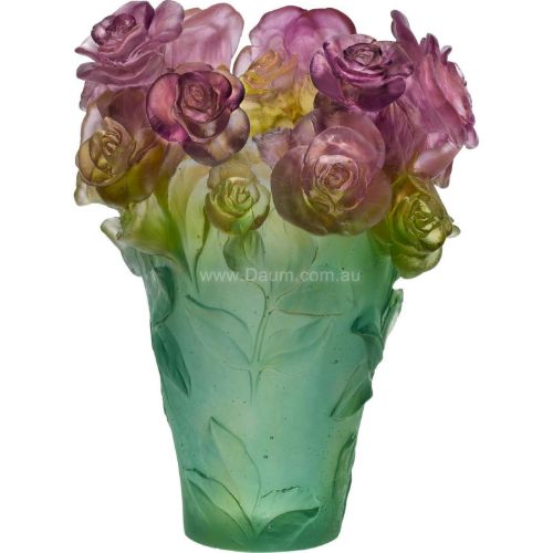 Picture of Rose Passion Vase in Green & Pink