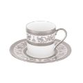 Picture of COURONNE IMPERIALE COFFEE CUP AND SAUCER (CYLINDRICAL) (BLANC)