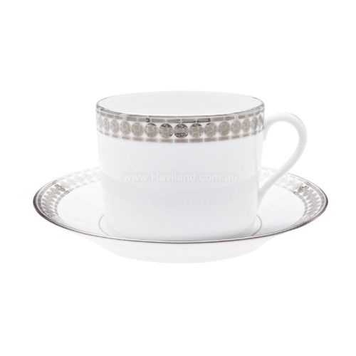 Picture of ETERNITE CAPPUCCINO CUP AND SAUCER (CYLINDRICAL) (BLANC)