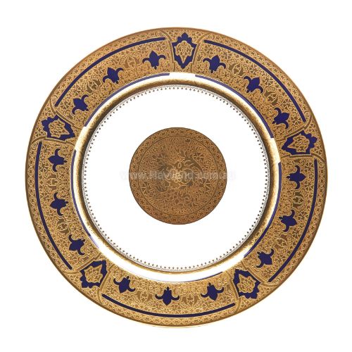 Picture of GRAND APPARAT DESSERT PLATE (BLEU DE FOUR)