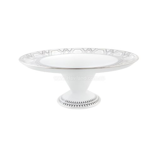 Picture of HOLLYWOOD FOOTED CAKE PLATTER (GRIS)