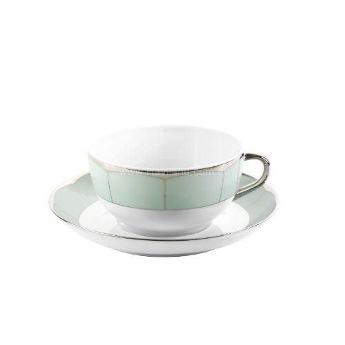 Picture of ILLUSION CAPPUCCINO CUP AND SAUCER (MENTHE)