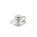Picture of ILLUSION COFFEE CUP AND SAUCER (CYLINDRICAL) (MENTHE)