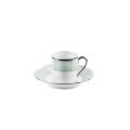 Picture of ILLUSION ESPRESSO CUP AND SAUCER (CYLINDRICAL) (MENTHE)