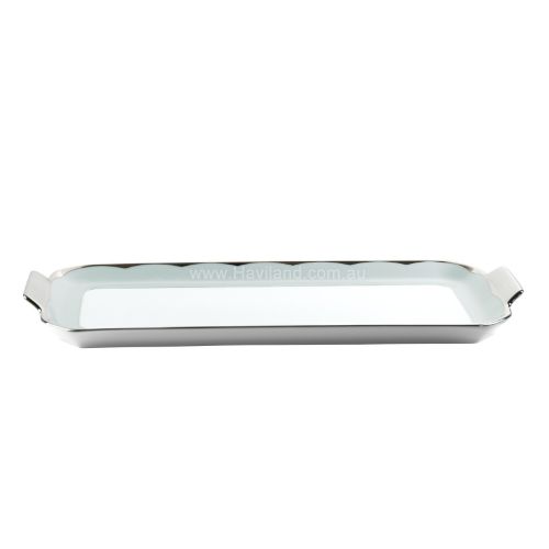 Picture of ILLUSION OBLONG CAKE PLATTER (MENTHE)