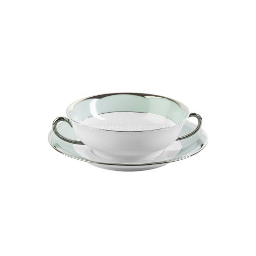 Picture of ILLUSION SOUP CUP AND SAUCER (MENTHE)