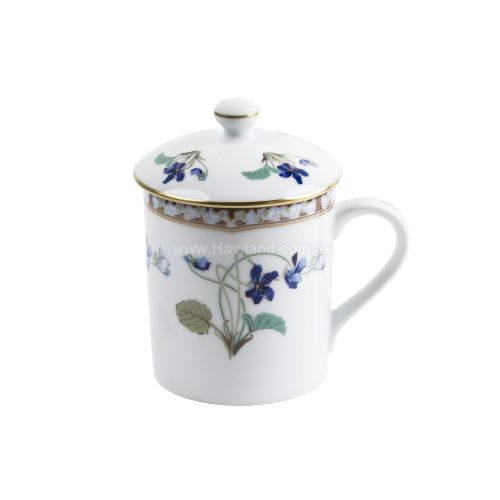 Picture of IMPERATRICE EUGENIE MUG WITH LID (BLEU)