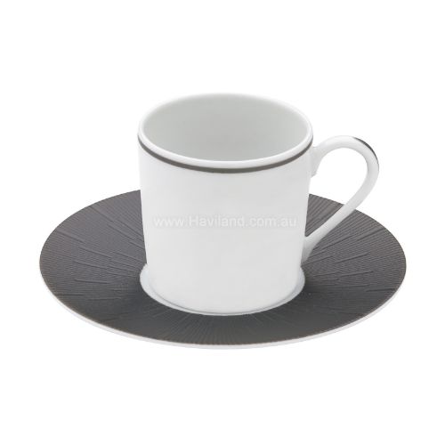 Picture of INFINI COFFEE CUP AND SAUCER (CYLINDRICAL) (GRIS ANTHRACITE)
