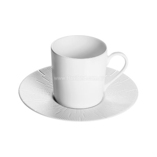 Picture of INFINI COFFEE CUP AND SAUCER (CYLINDRICAL) (BLANC)