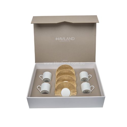 Picture of INFINI SET OF 4 COFFEE CUPS SAUCERS (OR)