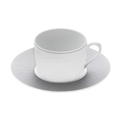 Picture of INFINI TEACUP AND SAUCER (CYLINDRICAL) (GRIS CLAIR)