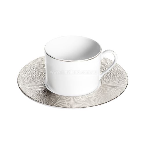 Picture of INFINI TEACUP AND SAUCER (CYLINDRICAL) (PLATINE)