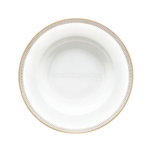 Picture of MAGNOLIA RIM SOUP PLATE (SMALL FRIEZE PATTERN) (JAUNE)