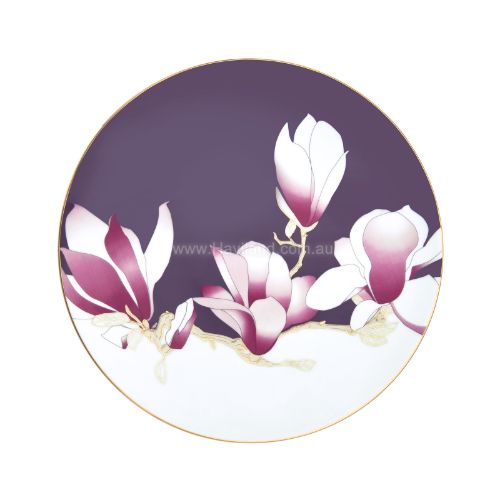 Picture of MAGNOLIA UNDERPLATE (FLOWERS PATTERN) (VIOLET)