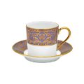 Picture of MATIGNON COFFEE CUP AND SAUCER (CYLINDRICAL) (GOLD LAVENDER RIM)