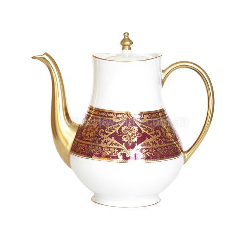 Picture of MATIGNON COFFEEPOT (GOLD CHERRY RIM)