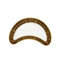 Picture of MATIGNON CRESCENT SALAD PLATE (GOLD BLACK RIM)