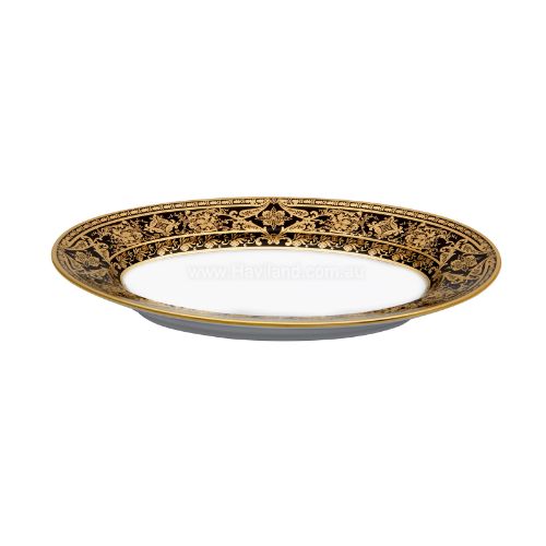 Picture of MATIGNON PICKLE DISH (GOLD BLACK RIM)