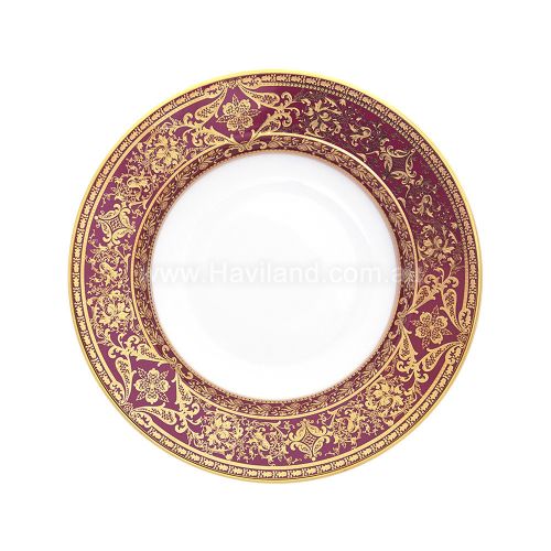 Picture of MATIGNON RIM SOUP PLATE (GOLD CHERRY RIM)
