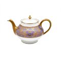 Picture of MATIGNON ROUND TEAPOT (GOLD LAVENDER RIM)