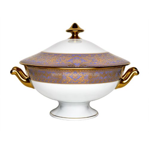 Picture of MATIGNON SOUP TUREEN (GOLD LAVENDER RIM)