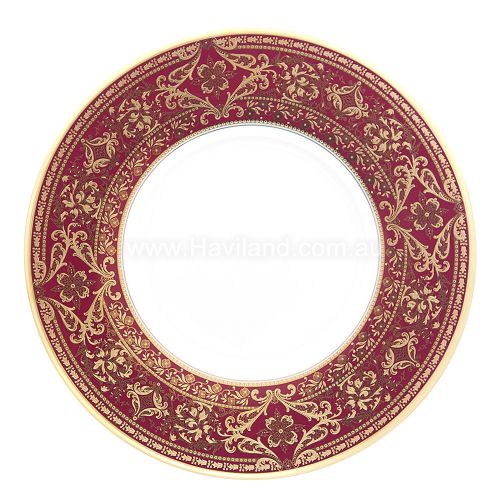 Picture of MATIGNON UNDERPLATE (GOLD CHERRY RIM)