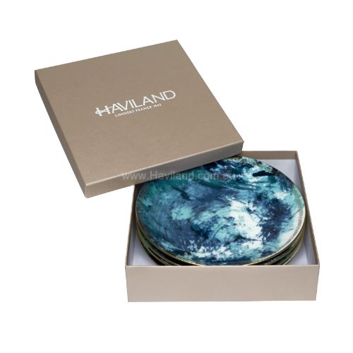 Picture of OCEAN BLEU SET OF 4 DESSERT PLATES (BLEU)