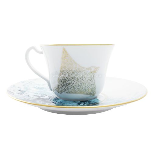 Picture of OCEAN BLEU XL CAPPUCCINO CUP AND SAUCER (BLEU)