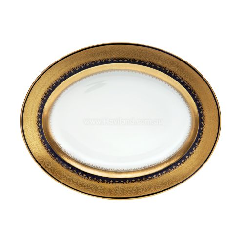 Picture of ORIENT OVAL DISH (BLEU DE FOUR)