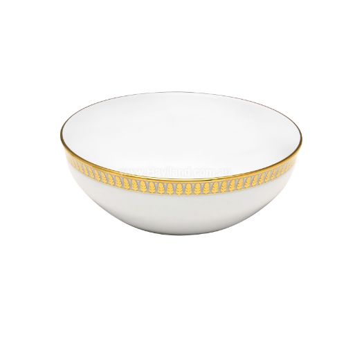 Picture of PLUMES INDIVIDUAL SALAD BOWL (WHITE GOLD)