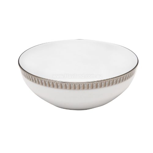 Picture of PLUMES INDIVIDUAL SALAD BOWL (WHITE PLATINUM)