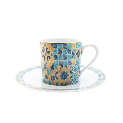Picture of PORTOFINO COFFEE CUP AND SAUCER (BLEU)