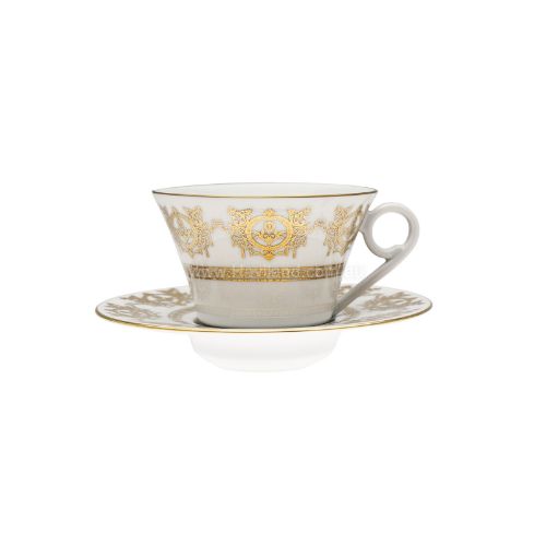 Picture of RITZ IMPERIAL TEACUP AND SAUCER (BLANC)