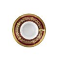 Picture of SAINT HONORE COFFEE CUP AND SAUCER (CYLINDRICAL) (GOLD CHERRY RIM)