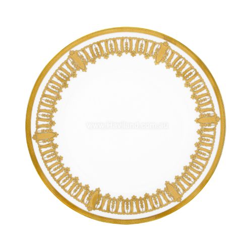 Picture of SAINT HONORE LARGE DINNER PLATE (GOLD WHITE RIM)