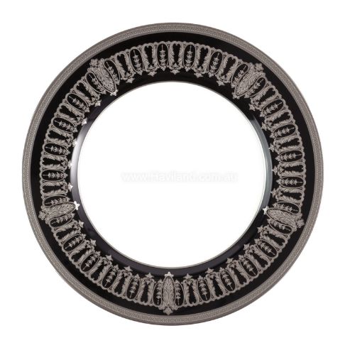 Picture of SAINT HONORE LARGE DINNER PLATE (PLATINUM BLACK RIM)