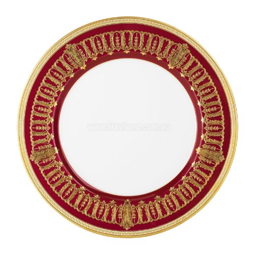Picture of SAINT HONORE LARGE DINNER PLATE (GOLD CHERRY RIM)