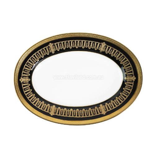 Picture of SAINT HONORE PICKLE DISH (GOLD BLACK RIM)