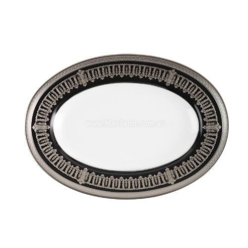 Picture of SAINT HONORE PICKLE DISH (PLATINUM BLACK RIM)