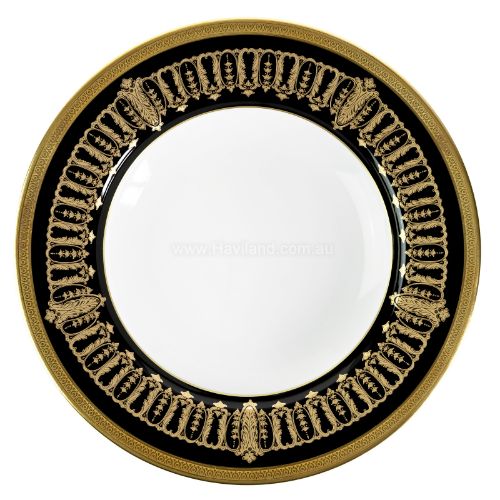 Picture of SAINT HONORE RIM SOUP PLATE (GOLD BLACK RIM)