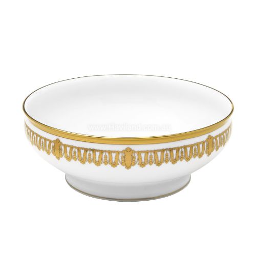 Picture of SAINT HONORE SALAD BOWL (GOLD WHITE RIM)