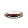Picture of SAINT HONORE SOUP CUP AND SAUCER (GOLD CHERRY RIM)