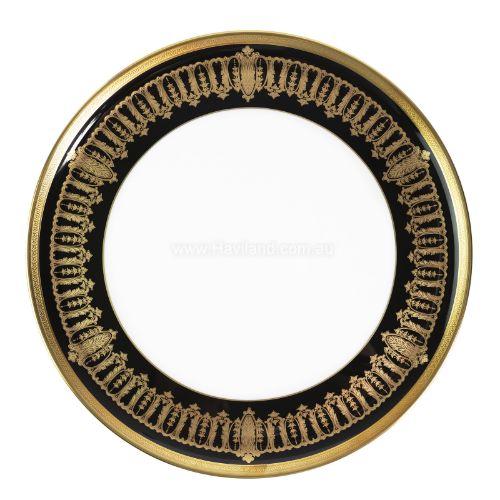 Picture of SAINT HONORE TART PLATTER (GOLD BLACK RIM)
