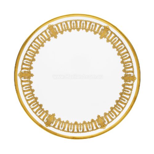 Picture of SAINT HONORE TART PLATTER (GOLD WHITE RIM)