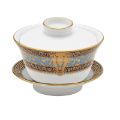 Picture of SALON MURAT CHINESE TEACUP AND SAUCER (SMALL) (BLEU CIEL)
