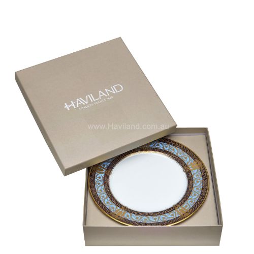 Picture of SALON MURAT SET OF 4 DESSERT PLATES (BLEU CIEL)