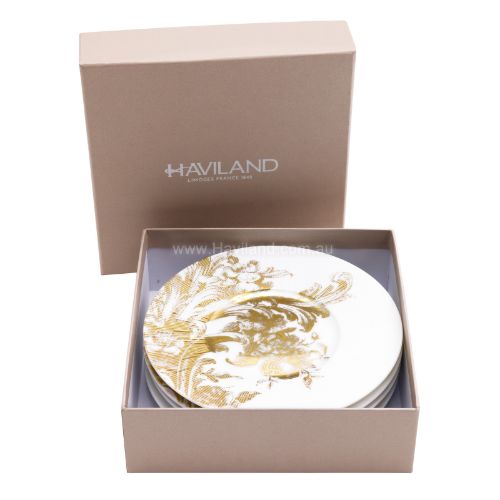 Picture of STANISLAS SET OF 4 DELICACY PLATES (OR)