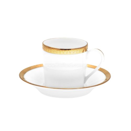 Picture of SYMPHONIE COFFEE CUP AND SAUCER (CYLINDRICAL) (WHITE GOLD)