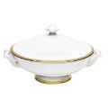 Picture of SYMPHONIE COVERED VEGETABLE DISH (WHITE GOLD)