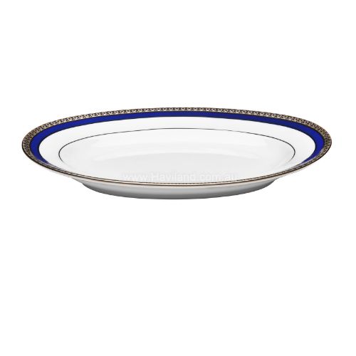 Picture of SYMPHONIE PICKLE DISH (WHITE BLUE PLATINUM)